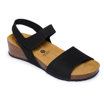 Plakton Platform Wedge Sandal – Luna Black